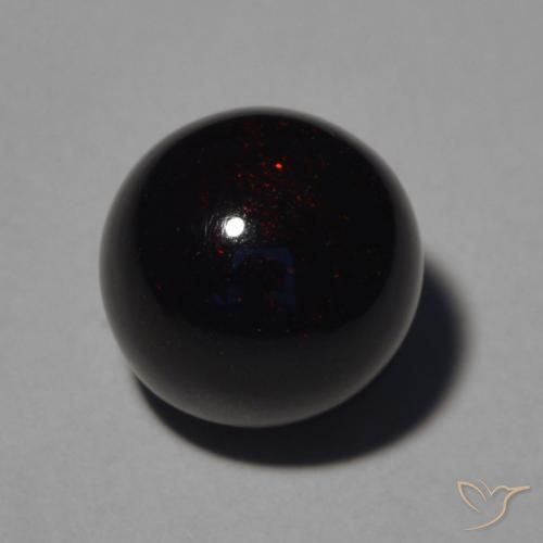9,17 ctw natürlicher Mehrfarbig Schwarzer Opal, Kugel / Ball, Lichtundurchlässig