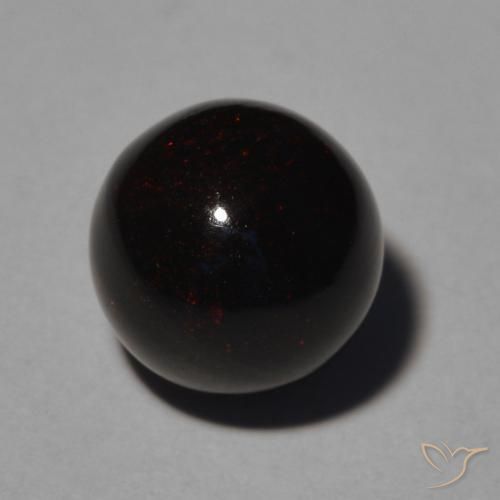 9,17 ctw natürlicher Mehrfarbig Schwarzer Opal, Kugel / Ball, Lichtundurchlässig