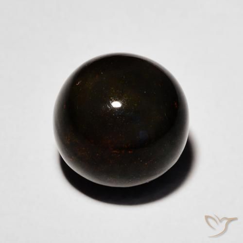 9,17 ctw natürlicher Mehrfarbig Schwarzer Opal, Kugel / Ball, Lichtundurchlässig