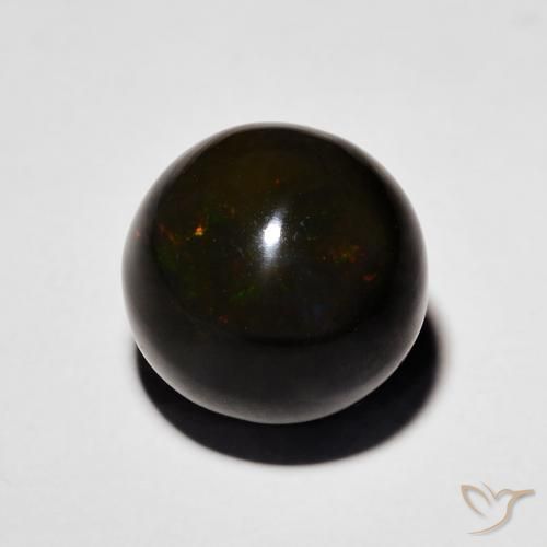 9,17 ctw natürlicher Mehrfarbig Schwarzer Opal, Kugel / Ball, Lichtundurchlässig