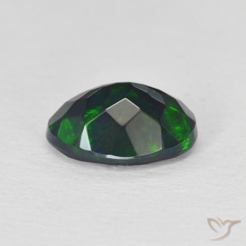 9,17 ctw natürlicher Mehrfarbig Schwarzer Opal, Oval, Lichtdurchlässig
