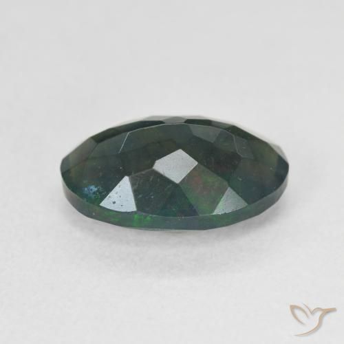 9,17 ctw natürlicher Mehrfarbig Schwarzer Opal, Oval, Lichtdurchlässig
