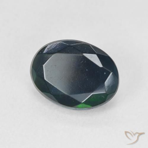 9,17 ctw natürlicher Mehrfarbig Schwarzer Opal, Oval, Lichtdurchlässig