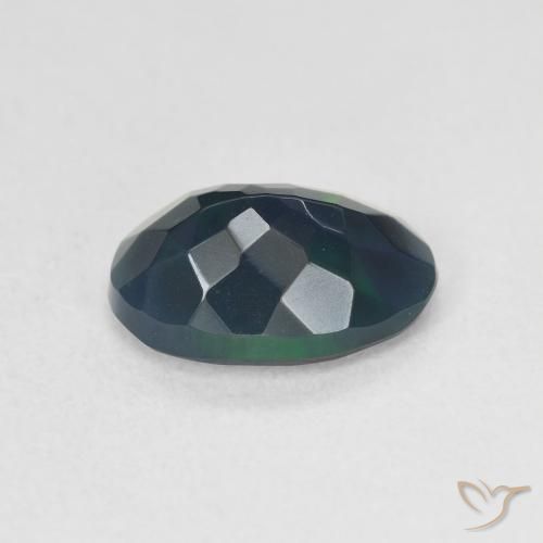 9,17 ctw natürlicher Mehrfarbig Schwarzer Opal, Oval, Lichtdurchlässig
