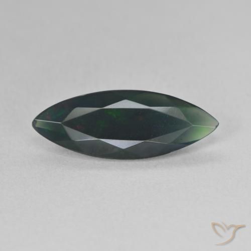 1.45ct Natürlicher Mehrfarbig Schwarzer Opal, Marquise, Lichtdurchlässig