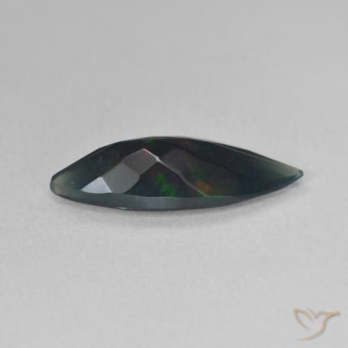 9,17 ctw natürlicher Mehrfarbig Schwarzer Opal, Marquise, Lichtdurchlässig