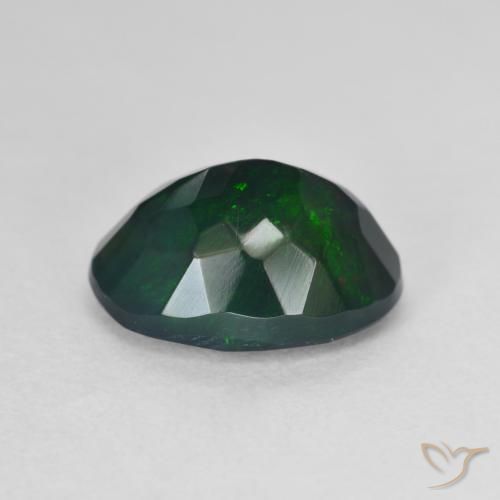 9,17 ctw natürlicher Mehrfarbig Schwarzer Opal, Oval, Lichtdurchlässig