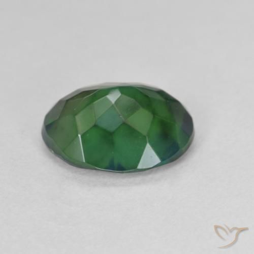 9,17 ctw natürlicher Mehrfarbig Schwarzer Opal, Oval, Lichtdurchlässig