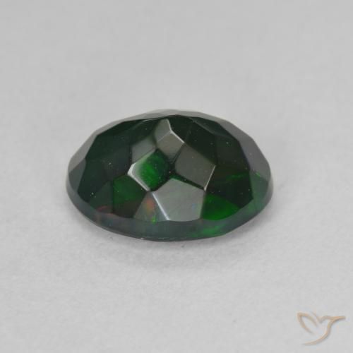 9,17 ctw natürlicher Mehrfarbig Schwarzer Opal, Oval, Lichtdurchlässig