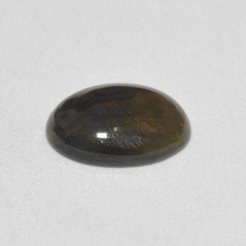 9,17 ctw natürlicher Mehrfarbig Schwarzer Opal, Oval, Lichtundurchlässig