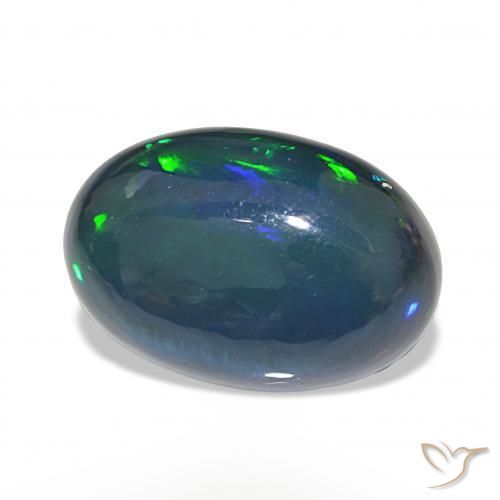 9,17 ctw natürlicher Mehrfarbig Schwarzer Opal, Oval, Lichtundurchlässig