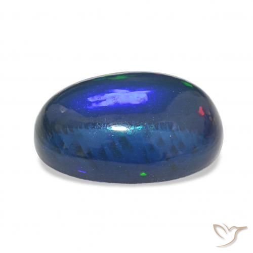 9,17 ctw natürlicher Mehrfarbig Schwarzer Opal, Oval, Lichtundurchlässig