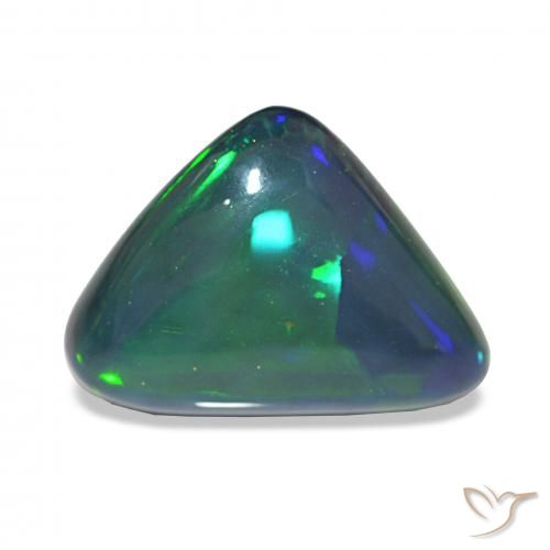 6.92ct Mehrfarbig Schwarzer Opal, Trillion, Lichtundurchlässig