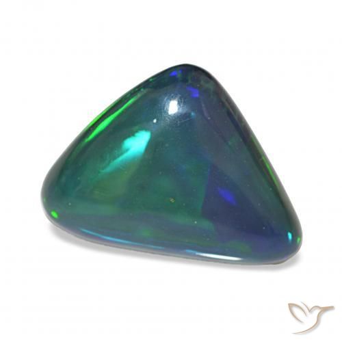 9,17 ctw natürlicher Mehrfarbig Schwarzer Opal, Trillion, Lichtundurchlässig