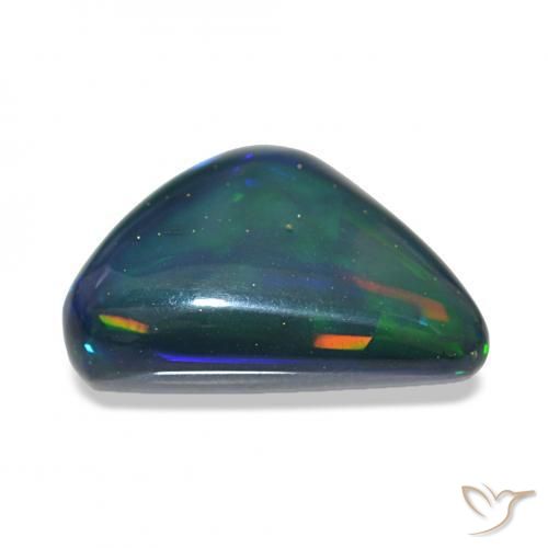 9,17 ctw natürlicher Mehrfarbig Schwarzer Opal, Trillion, Lichtundurchlässig