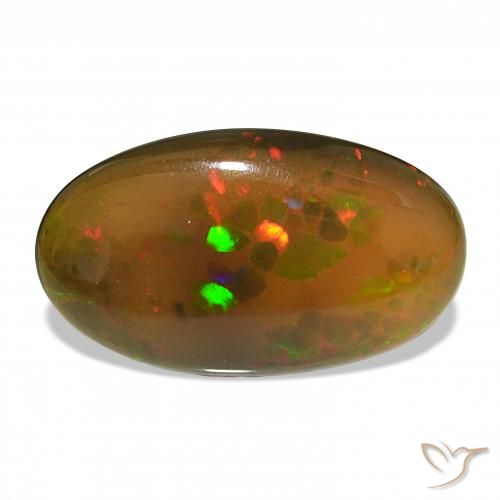 12.20ct Mehrfarbig Schwarzer Opal, Oval, Lichtundurchlässig