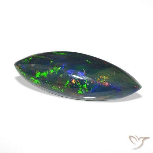 9,17 ctw natürlicher Mehrfarbig Schwarzer Opal, Marquise, Lichtundurchlässig