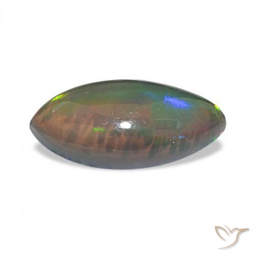 9,17 ctw natürlicher Mehrfarbig Schwarzer Opal, Marquise, Lichtundurchlässig