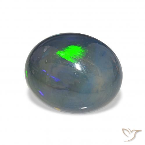 9,17 ctw natürlicher Mehrfarbig Schwarzer Opal, Oval, Lichtundurchlässig