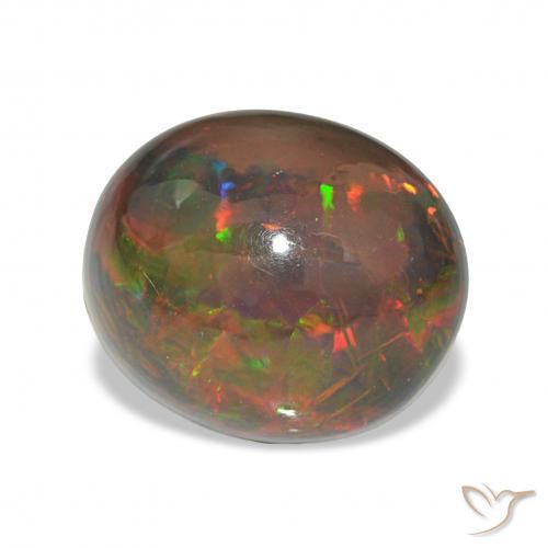 9,17 ctw natürlicher Mehrfarbig Schwarzer Opal, Oval, Lichtundurchlässig