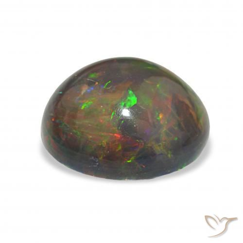 9,17 ctw natürlicher Mehrfarbig Schwarzer Opal, Oval, Lichtundurchlässig