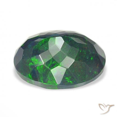9,17 ctw natürlicher Mehrfarbig Schwarzer Opal, Oval, Lichtundurchlässig
