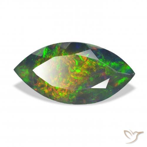 9,17 ctw natürlicher Mehrfarbig Schwarzer Opal, Marquise, Lichtundurchlässig