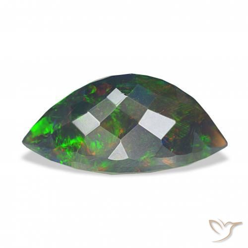 9,17 ctw natürlicher Mehrfarbig Schwarzer Opal, Marquise, Lichtundurchlässig