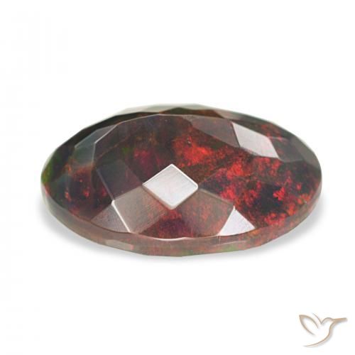 9,17 ctw natürlicher Mehrfarbig Schwarzer Opal, Oval, Lichtundurchlässig