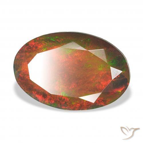 9,17 ctw natürlicher Mehrfarbig Schwarzer Opal, Oval, Lichtundurchlässig