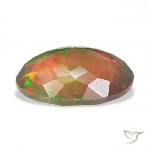 9,17 ctw natürlicher Mehrfarbig Schwarzer Opal, Oval, Lichtundurchlässig