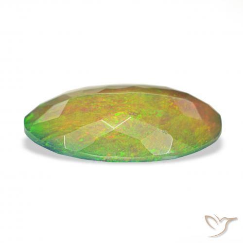 9,17 ctw natürlicher Mehrfarbig Schwarzer Opal, Oval, Lichtundurchlässig