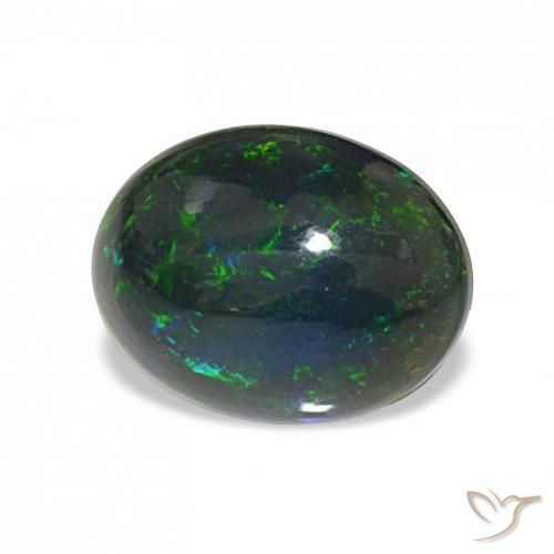 9,17 ctw natürlicher Mehrfarbig Schwarzer Opal, Oval, Lichtundurchlässig