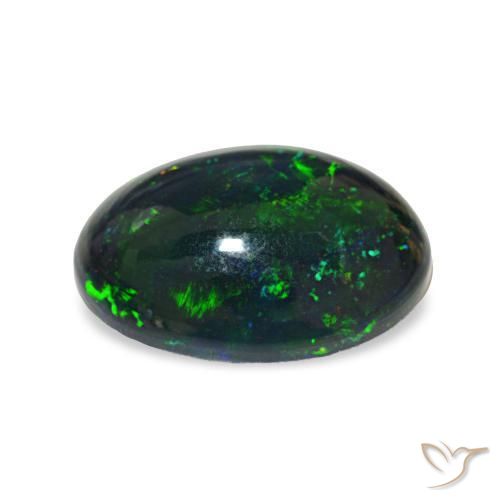 9,17 ctw natürlicher Mehrfarbig Schwarzer Opal, Oval, Lichtundurchlässig