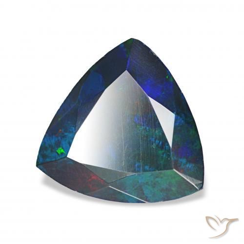 9,17 ctw natürlicher Mehrfarbig Schwarzer Opal, Trillion, Lichtundurchlässig
