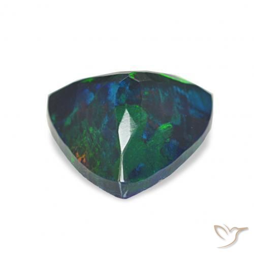 9,17 ctw natürlicher Mehrfarbig Schwarzer Opal, Trillion, Lichtundurchlässig