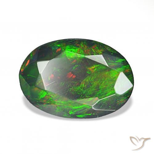 9,17 ctw natürlicher Mehrfarbig Schwarzer Opal, Oval, Lichtundurchlässig