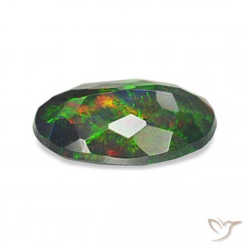 9,17 ctw natürlicher Mehrfarbig Schwarzer Opal, Oval, Lichtundurchlässig