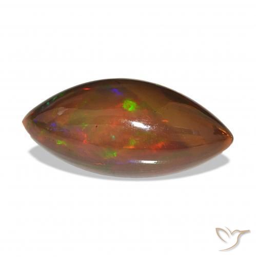 9,17 ctw natürlicher Mehrfarbig Schwarzer Opal, Marquise, Lichtundurchlässig