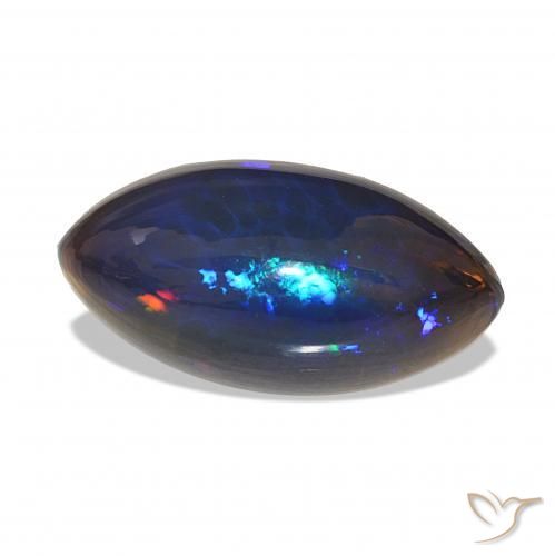 9,17 ctw natürlicher Mehrfarbig Schwarzer Opal, Marquise, Lichtundurchlässig