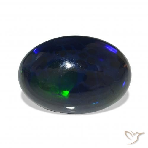 9,17 ctw natürlicher Mehrfarbig Schwarzer Opal, Oval, Lichtundurchlässig