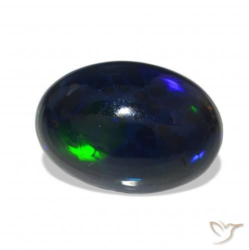 9,17 ctw natürlicher Mehrfarbig Schwarzer Opal, Oval, Lichtundurchlässig