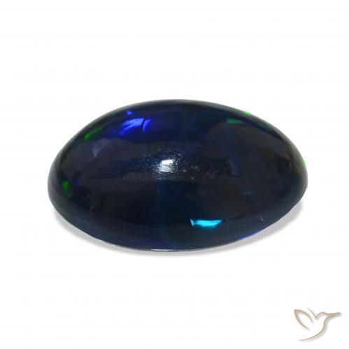 9,17 ctw natürlicher Mehrfarbig Schwarzer Opal, Oval, Lichtundurchlässig