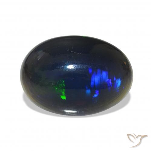 9,17 ctw natürlicher Mehrfarbig Schwarzer Opal, Oval, Lichtundurchlässig