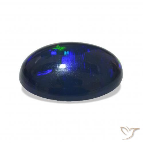 9,17 ctw natürlicher Mehrfarbig Schwarzer Opal, Oval, Lichtundurchlässig