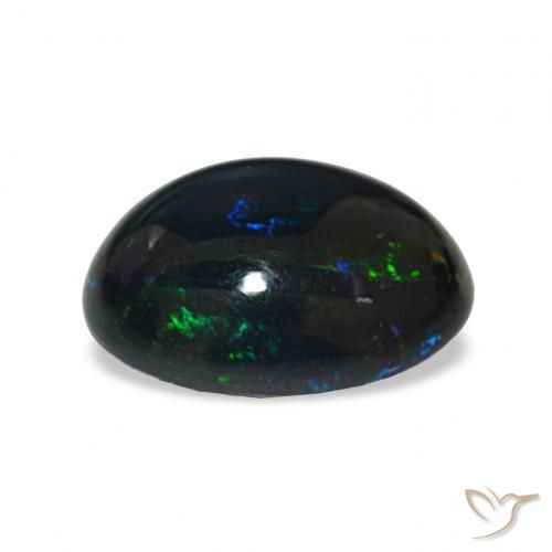 9,17 ctw natürlicher Mehrfarbig Schwarzer Opal, Oval, Lichtundurchlässig