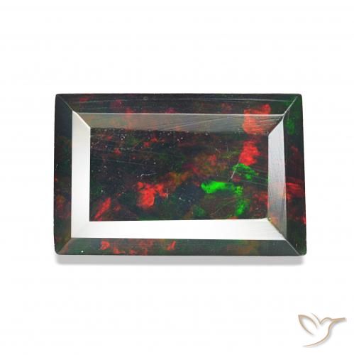 9,17 ctw natürlicher Mehrfarbig Schwarzer Opal, Baguette, Lichtundurchlässig