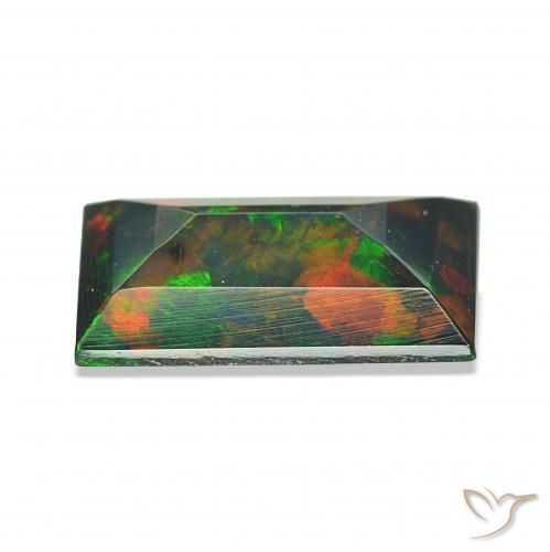 9,17 ctw natürlicher Mehrfarbig Schwarzer Opal, Baguette, Lichtundurchlässig