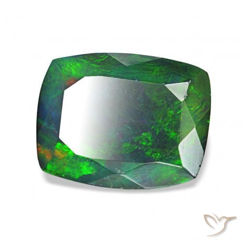 9,17 ctw natürlicher Mehrfarbig Schwarzer Opal, Kissen, Lichtundurchlässig