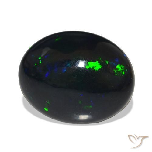 9,17 ctw natürlicher Mehrfarbig Schwarzer Opal, Oval, Lichtundurchlässig